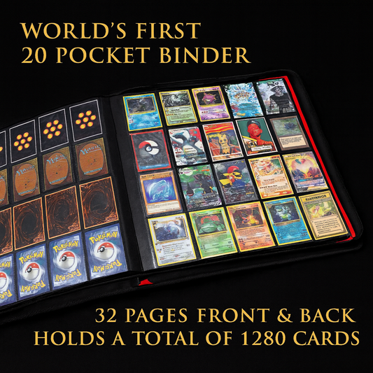 Elite Collector Binder 1280+ Cards 20 Pocket Pages